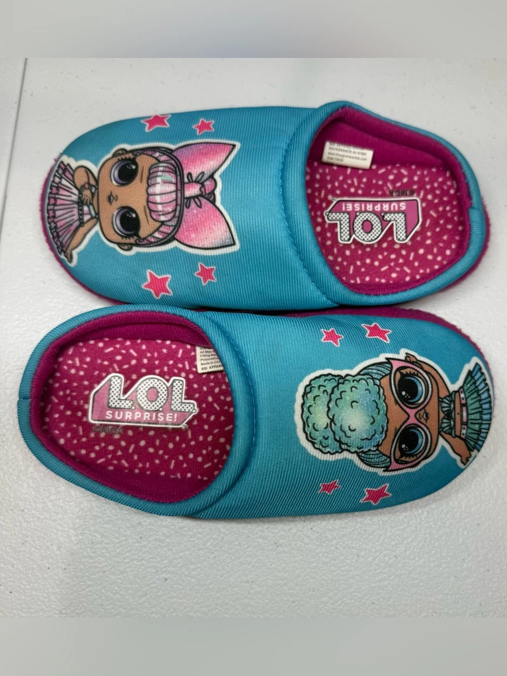 L.O.L. Surprise! Kids Slippers Teal and Pink